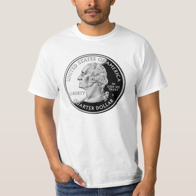 T-shirt de quart de l'état de Washington (Devant)