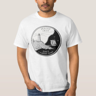 T-shirt de quart d'état du Maine