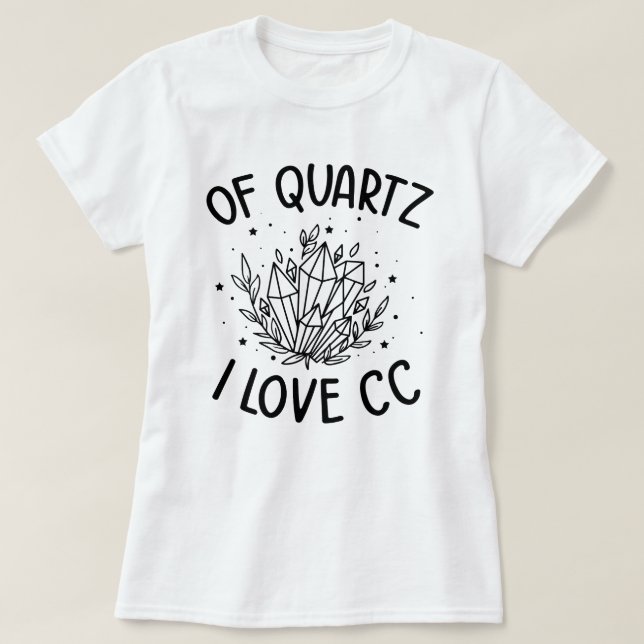 T-shirt De Quartz I Love CC Conversations Classiques (Design devant)