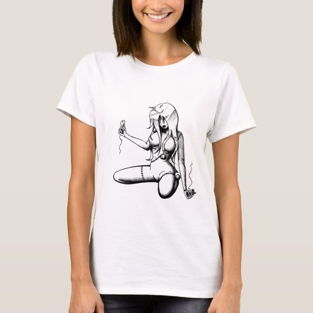 T-shirt de Ragdoll (blanc) (Devant)