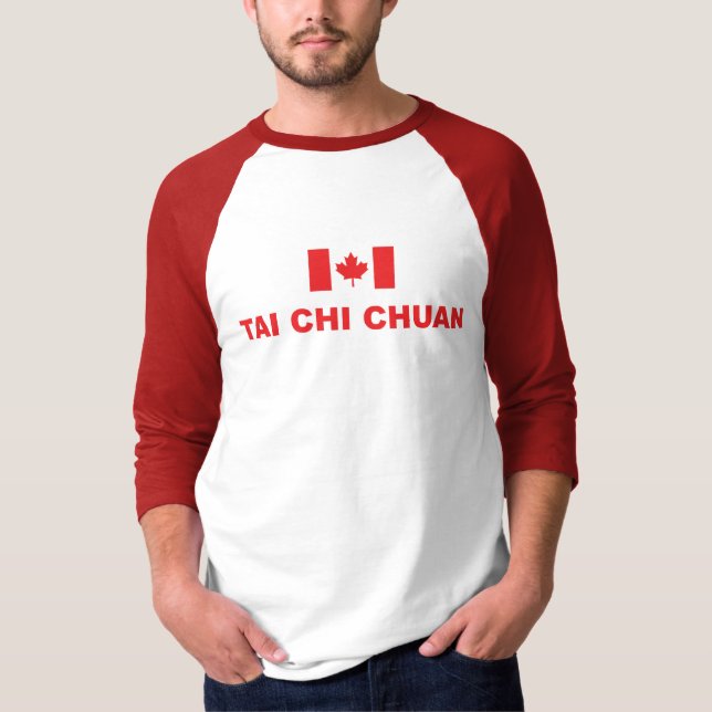 T-shirt de raglan de Chuan Canada de Chi de Tai (Devant)