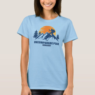 T-shirt de randonnée pédestre Retro Uncompahgre
