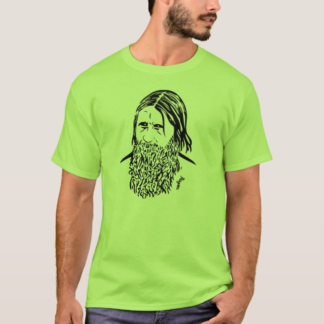 T-shirt de Rasputin - vert en pierre (Devant)