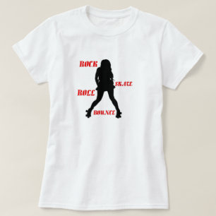 T-shirt de rebond de petit pain de patin de roche