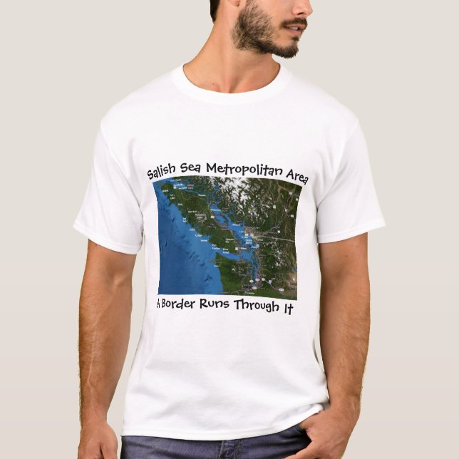 T-shirt de région de métro de mer de Salish (Devant)