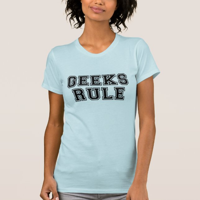 T-shirt de règle de geeks (Devant)