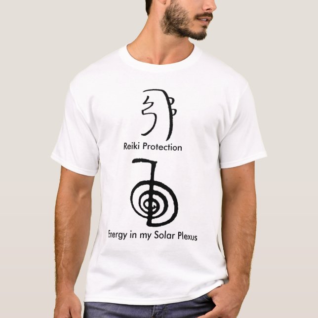 T-shirt de Reiki pour l'énergie et la protection (Devant)