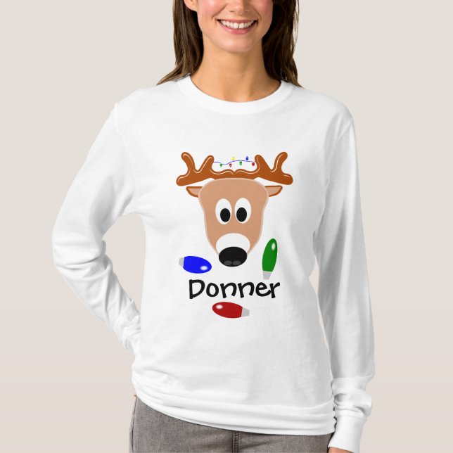 T-shirt de renne de Donner (Devant)