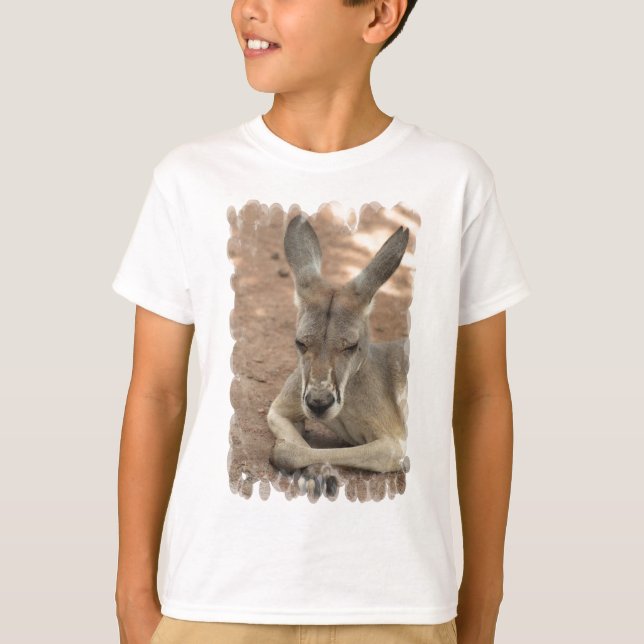 T-shirt de repos de la jeunesse de kangourou (Devant)