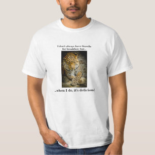 T-shirt de repos drôle de léopard