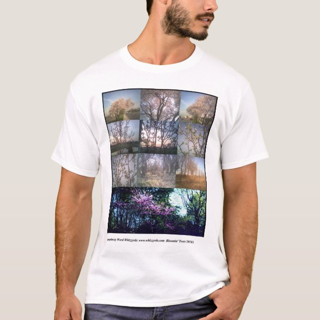 T-shirt de ressort de Midwest d'arbres de Bloomin (Devant)