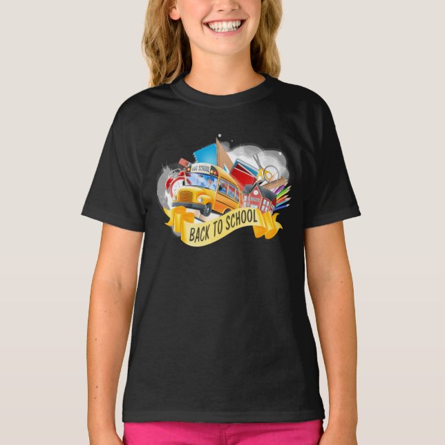 T-Shirt De Retour À L'École (Devant)