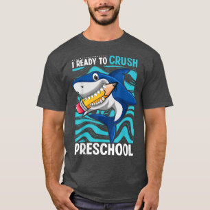 T-shirt De Retour À L'École Je Suis Prêt À Écraser Le Requ