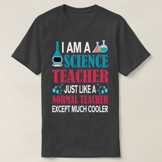 T-shirt De retour à l'école - je suis un professeur de sci (Design devant)