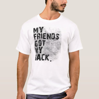 T-shirt De retour-Poignardant drôle d'amis
