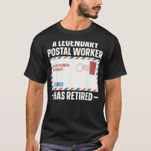 T-shirt de retraite drôle Légendaire Retraité Post