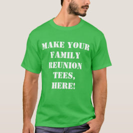 T-shirt de réunion familial personnalisé, créez vo