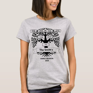 T-shirt de réunion familiale avec arbre familial p