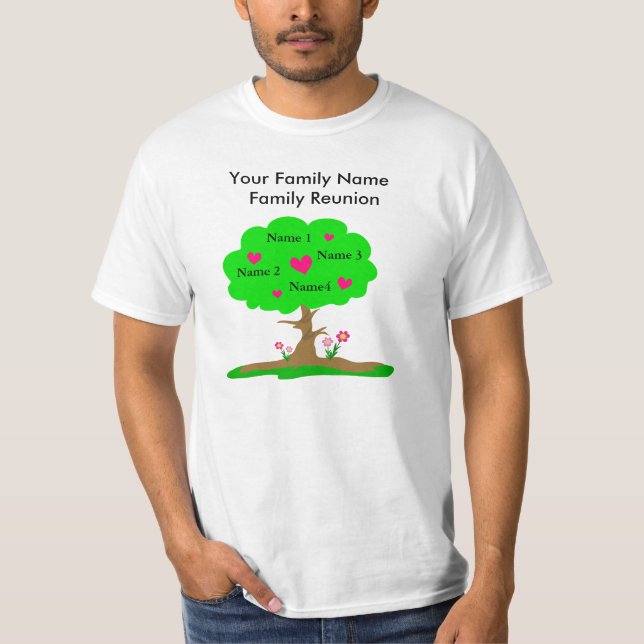 T-shirt de réunion familiale personnalisable (Devant)
