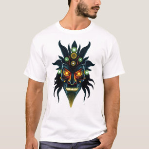 T-shirt de rêve cosmique Masque tribal