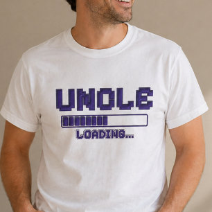 T-shirt de révélation de l'oncle joueur en chargem