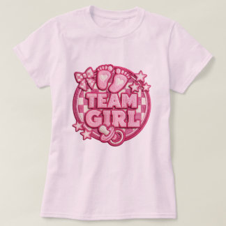 T-shirt de révélation du sexe de l'équipe de fille