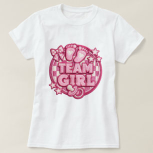 T-shirt de révélation du sexe de l'équipe de fille