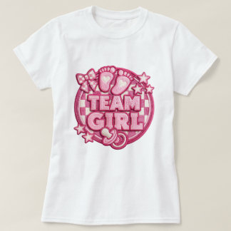T-shirt de révélation du sexe de l'équipe de fille