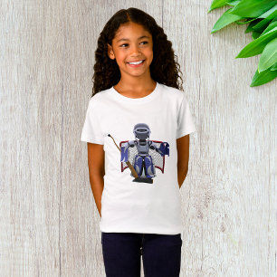 T-shirt de Robot Playing Ice Hockey