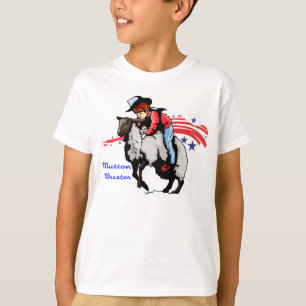 T-shirt de rodéo de type de mouton