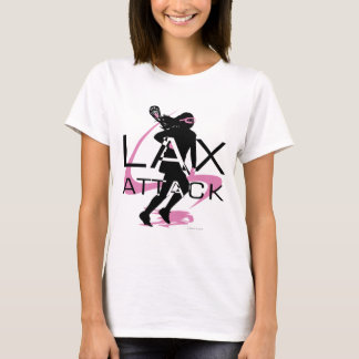 T-shirt de rose d'attaque de LAX de filles de