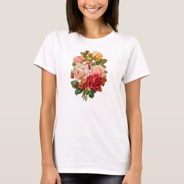 T-shirt de roses de crus (Devant)