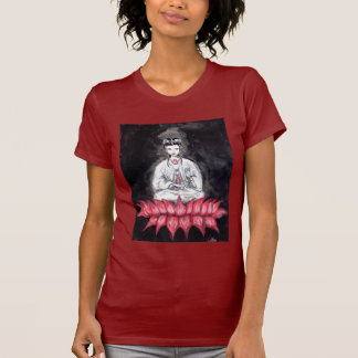 T-shirt de rouge de KUAN YIN