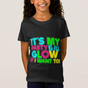 T-shirt de ruche de fête d'anniversaire de lueur
