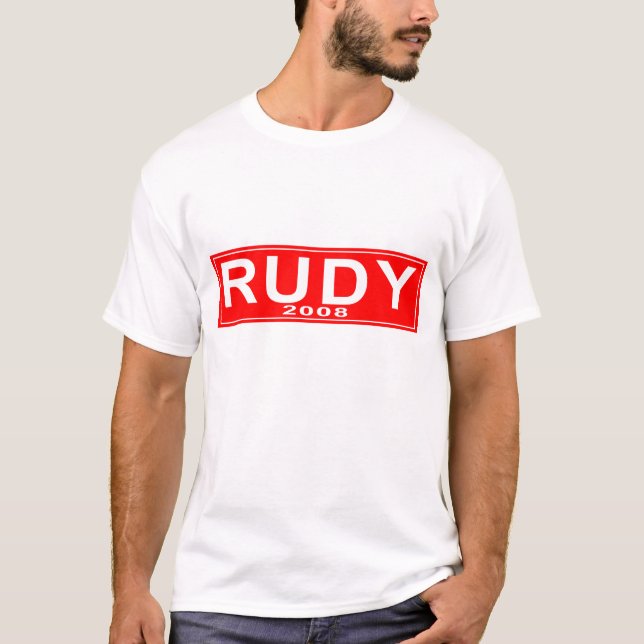 T-shirt de Rudolph Giuliani de 2008 rouges (Devant)