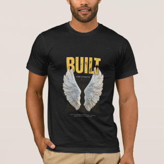 T-Shirt de rue moderne noir et jaune