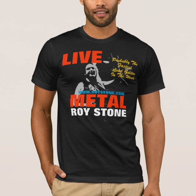 T-SHIRT DE S D'HOMMES VIVANTS EN MÉTAL DE PIERRE (Devant)