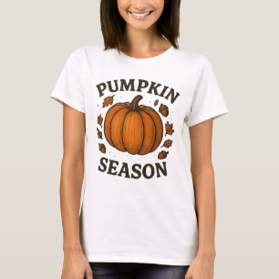 T-Shirt de saison citrouille - jolie automne graph