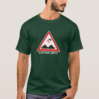 T-SHIRT DE SALETÉS DU STYLE LIBRE ACHTUNG DE BMX