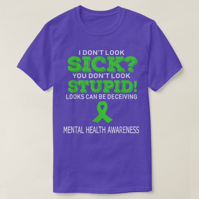 T-shirt de santé mentale (Design devant)