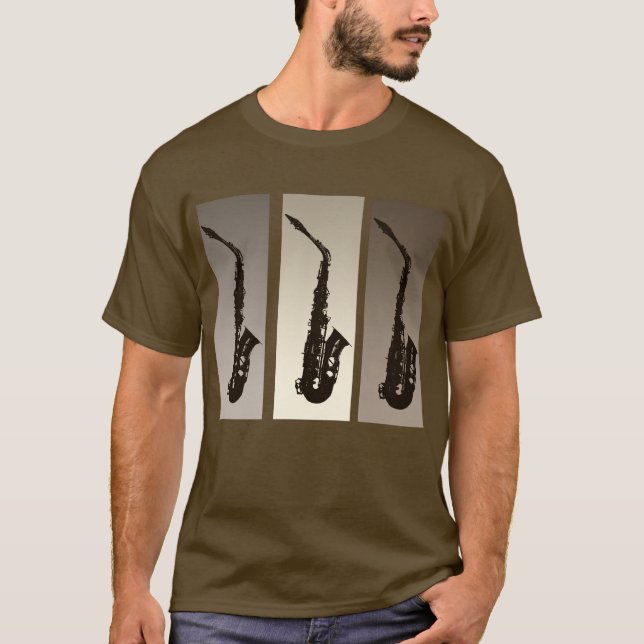 T-shirt de saxophone (Devant)
