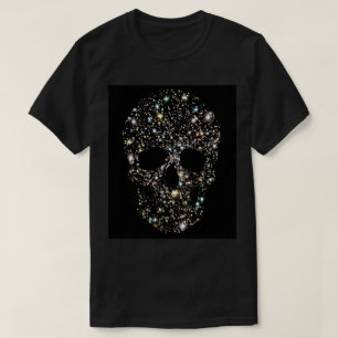 T-SHIRT DE SCINTILLEMENT DE CRÂNE D'ÉTOILES