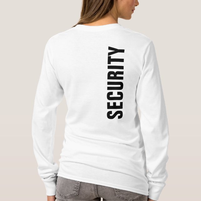 T-shirt de sécurité pour femmes avant arrière Impr (Dos)