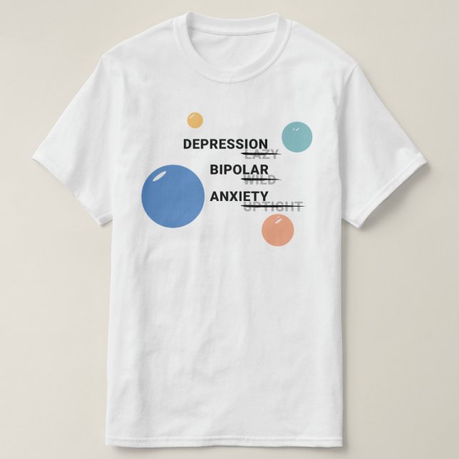 T-shirt de sensibilisation à la santé mentale (Design devant)
