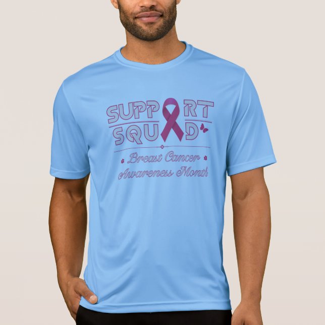T-shirt de sensibilisation au cancer du sein de l' (Devant)