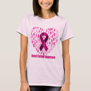 T-shirt de sensibilisation au cancer du sein rose 