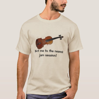 T-shirt de session de confiture de violon