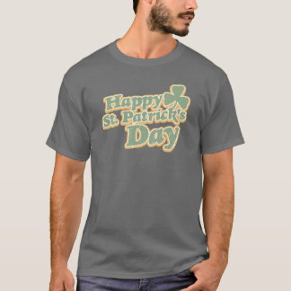 T-shirt de shamrock du jour de St Patrick heureux