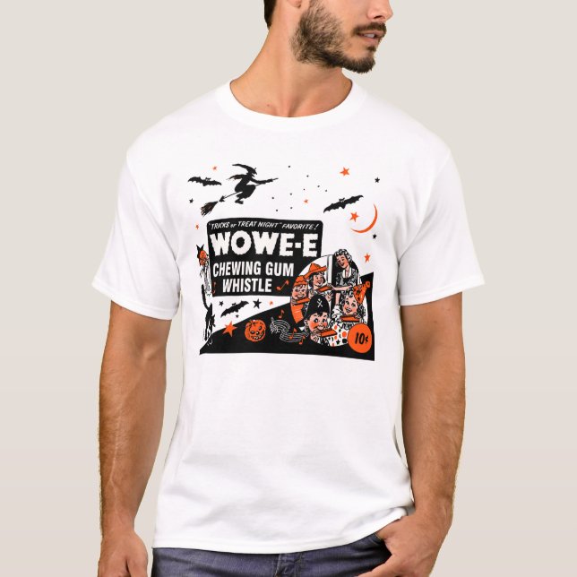 T-shirt de sifflement de Halloween Wowe-e (Devant)