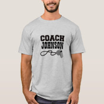 T-Shirt de sifflet d'entraîneur personnalisé